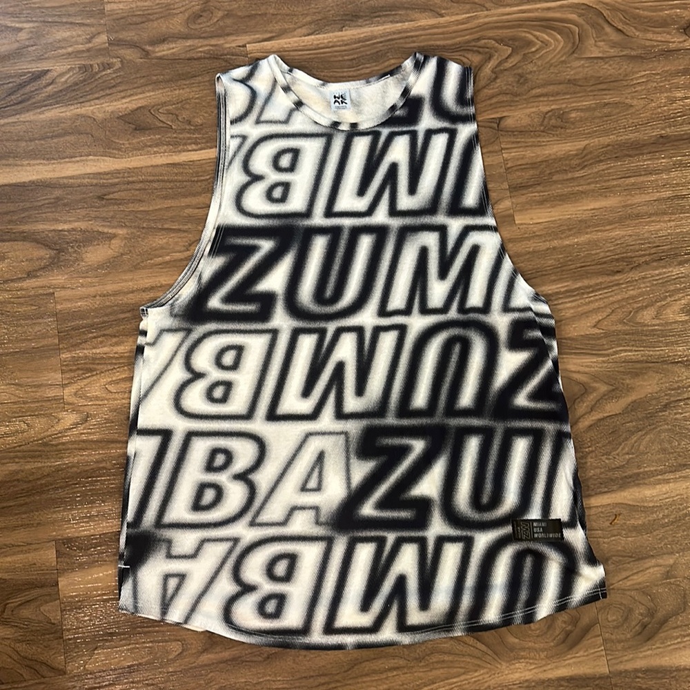 Black & While Zumba Tank